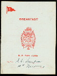 BREAKFAST [held by] NEW YORK AND PORTO RICO STEAMSHIP CO. [at] S.S. SAN JUAN (SS;)