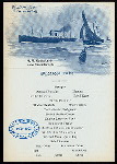 BREAKFAST [held by] RED STAR LINE - ANTWERPEN -NY [at] EN ROUTE S.S.VADERLAND (SS)