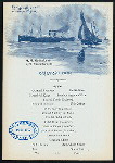 BREAKFAST [held by] RED STAR LINE- ANTWERPEN  NY [at] EN ROUTE S.S.VADERLAND (SS)