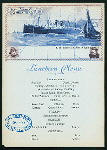 LUNCHEON [held by] RED STAR LINE -ANTWERPEN NY [at] EN ROUTE S.S.VADERLAND (SS)