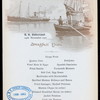 BREAKFAST [held by] RED STAR LINE -ANTWERPEN NY [at] EN ROUTE S.S. VADERLAND (SS)