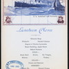 LUNCHEON [held by] RED STAR LINE - ANTWEPEN NY [at] EN ROUTE S.S.VADERLAND (SS)