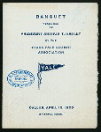 BANQUET TENDERED TO PRESIDENT ARTHUR T. HADLEY [held by] TEXAS YALE ALUMNI ASSOCIATION [at] "ORIENTAL HOTEL, DALLAS, TX" (HOTEL;)