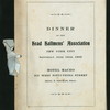 DINNER [held by] HEAD HALLMEN'S ASSOCIATION [at] "HOTEL MACEO, 213 WEST 53RD STREET, NEW YORK, NY" (HOTEL;)