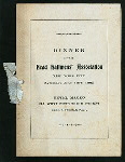 DINNER [held by] HEAD HALLMEN'S ASSOCIATION [at] "HOTEL MACEO, 213 WEST 53RD STREET, NEW YORK, NY" (HOTEL;)