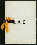 FIFTH ANNUAL BANQUET [held by] DELTA CHAPTER OF SIGMA ALPHA EPSILON [at] "EAGLE HOTEL, GETTYSBURG, PA" (HOTEL;)