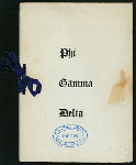 SIXTH ANNUAL BANQUET [held by] XI CHAPTER OF PHI GAMMA DELTA [at] "EAGLE HOTEL, GETTYSBURG, PA" (HOTEL;)