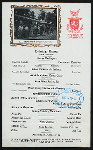 EVENING DINNER [held by] VICTORY HOTEL [at] "PUT-IN-BAY ISLAND, OH" (HOTEL;)