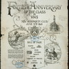FORTIETH ANNIVERSARY OF THE CLASS OF 1865 [held by] HARVARD COLLEGE [at] "NEW ALGONQUIN CLUB [BOSTON, MA]" (REST;)