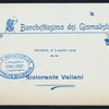 BANQUET [held by] BANCHETTISSIMO DEI GIORNALISTI [at] "ROME, ITALY" (REST;)