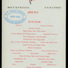 DINNER [held by] N.Y.&P.R.S.S.CO. - U.S.M.S. COAMO [at] EN ROUTE (SS)