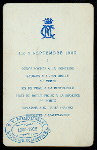 DINNER TO PRINCE CHARLES & PRINCESS MAUD OF DENMARK [held by] KING GEORGE [at] "PALACE OF KING  GEORGE - COPENHAGEN,DENMARK" (FOR;)