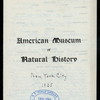DAILY MENU [held by] AMERICAN MUSEUM OF NATURAL HISTORY [at] "NEW YORK, NY" (REST;)