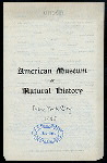 DAILY MENU [held by] AMERICAN MUSEUM OF NATURAL HISTORY [at] "NEW YORK, NY" (REST;)