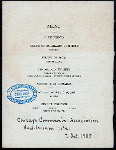 DINNER [held by] CHICAGO COMMERCIAL ASSOCIATION [at] AUDITORIUM HOTEL (HOTEL;)