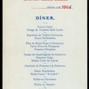 DINNER [held by] ROYAL ARMY MEDICAL COLLEGE [at] "ST. ERMIN'S HOTEL, LONDON, ENGLAND" (FOR;)