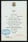 DINNER GIVEN BY ABOVE [held by] MR. SCHWITZER [at] "HOTEL TOURAINE, (CHICAGO, IL?)" (HOTEL;)