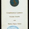 COMPLIMENTARY LUNCHEON [held by] NAIONAL HOSE SHOW ASSOCIATION OF AMERICA [at] MADISON SQUARE GARDEN (OTHER (PRIVATE AREA);)