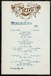 THANKSGIVING DINNER [held by] NATIONAL ARTS CLUB [at]  (OTHER (PRIVATE CLUB?);)