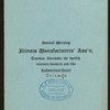ANNUAL MEETING [held by] ILLINOIS MANUFACTURERS' ASSN. [at] "AUDITORIUM HOEL, CHICAO, IL" (HOTEL;)