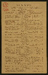 DINNER [held by] AUDITORIUM [at] "236 WEST 116TH STREET, NEW YORK" (REST;)