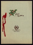 CHRISTMAS DINNER [held by] WEST END HOTEL [at] "PORTLAND, ME" (HOTEL;)