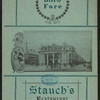 DINNER [held by] STAUCH'S RESTURANT [at] "CONEY ISLAND, NEW YORK" (REST;)