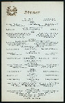 DAILY MENU, DINNER [held by] [WALDORF-ASTORIA?] [at] "[NEW YORK, NY?]" (HOTEL;)