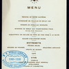 MENU [held by] [SECRETARY OF STATE] [at] "NEW WILLARD HOTEL, THE, WASHINGTON, D.C." (HOTEL;)