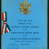 DINNER TO THE CAPTAINS AND WORKERS OF THE DISTRICT [held by] OFFICERS OF THE REPUBLICAN CAMPAIGN COMMITTEE OF THE 27TH ASEMBLY DISTRICT [at] "VENDOME HOTEL, NEW YORK, NY" (HOTEL;)