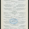 LUNCHEON/DEJEUNER FOURCHETTE [held by] ST. REGIS HOTEL [at] "NEW YORK, NY" (HOTEL;)