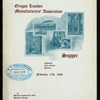SUPPER FOLLOWING THE FIRST ANNUAL MEETING [held by] OREGON LUMBER MANUFACTURERS' ASSOCIATION [at] "PORTLAND COMMERICAL CLUB, PORTLAND, OR" (OTHER (CLUB);)