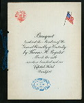 BANQUET TENDERED THE MEMBERS OF THE GENERAL ASSEMBLY OF KENTUCKY [held by] THOMAS H. PAYNTER [at] "CAPITAL HOTEL, FRANKFORT, KY" (HOTEL;)