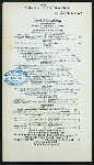 LUNCHEON [held by] KALIL'S RESTAURANT [at] "61 CORTLANDT ST., NY" (REST;)