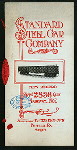 DINNER COMMEMORATING A NEW RECORD, SHIPPED 2836 CARS JANUARY, 1907 [held by] STANDARD STEEL CAR COMPANY [at] "BUTLER, PA"