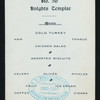 DINNER [held by] CRUSADER COMMANDERY NO. 56 KNIGHTS TEMPLAR [at] "BREWSTER, NY"