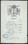 DINNER, FAREWELL TO HON.HENRY WHITE, U.S.MINISTER TO ITALY [held by] DOWAGER QUEEN MARGHERITA OF ITALY [at] "PALAZZO de la VEDOVA REINA MARGHERITA, ROMA, ITALIA" (FOR;)