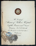 EIGHT ANNUAL REUNION AND DINNER [held by] SOCIETY OF THE ALUMNI OF BELLEVUE HOSPITAL [at] "DELMONICO'S, NEW YORK, NY" (REST;)