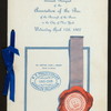 ANNUAL BANQUET [held by] ASSOCIATION OF THE BAR OF THE BOROUGH OF THE BRONX [at] "MORRIS BUILDING, 149TH STREET AND THIRD AVENUE, BRONX, NY" (OTHER (PRIVATE AREA);)