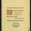 DECENNIAL DINNER [held by] WESTCHESTER COUNTY BAR ASSOCIATION [at] "DELMONICO'S, NEW YORK, NY" (REST;)