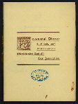 DECENNIAL DINNER [held by] WESTCHESTER COUNTY BAR ASSOCIATION [at] "DELMONICO'S, NEW YORK, NY" (REST;)