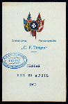 MIDDAG/DINNER [held by] DOBBELTSKRUE POSTDAMPSKIBET [at] "ON BOARD ""C.F. TIETGEN""" (SS;)