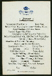 DINNER [held by] THE CLARENDON [at] "QUEBEC, CANADA" (FOR;)