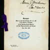 BANQUET TO VISITING GRAND MASTERS [held by] GRAND LODGE F.A.A.M OF THE DISTRICT OF COLUMBIA [at] "THE RALEIGH, WASHINGTON, D.C." (HOTEL;)
