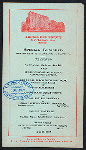 SPECIAL LUNCHEON [held by] CONGRESS HOTEL COMPANY [at] "CHICAGO, [IL]" (HOTEL;)