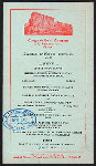 DINNER [held by] CONGRESS HOTEL COMPANY [at] "CHICAGO, [IL]" (HOTEL;)
