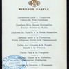 DINNER FOR 50 GUESTS [held by] KING EDWARD VII [at] "WINDSOR CASTLE, ENGLAND" (FOR;)