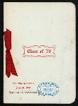 REUNION DINNER [held by] CLASS OF '79 [HARVARD UNIVERSITY] [at] "NEW ALGONQUIN CLUB, BOSTON, MA" (OTHER (CLUB);)