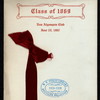 REUNION [held by] CLASS OF 1869 HARVARD UNIVERSITY [at] "NEW ALGONQUIN CLUB, BOSTON, MA" (OTHER (CLUB);)