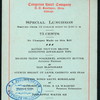 SPECIAL LUNCHEON [held by] CONGRESS HOTEL COMPANY [at] "CHICAGO, IL" (HOTEL;)